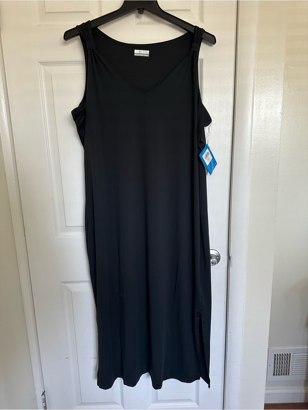 Columbia Women's Chill River Black Midi Dress Size 2X - Picture 5 of 11